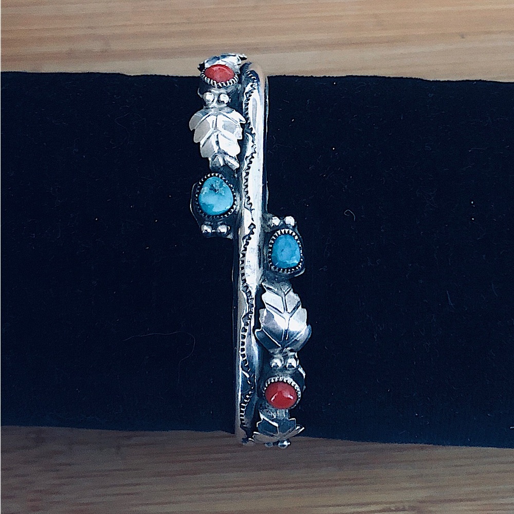 $248  MARIE DALE Navajo Designer Estate Cuff  Sterling  Well Marked